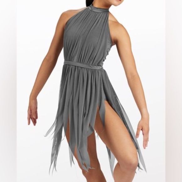 Weissman dance costume gray contemporary Lyrical The Leaving Song 13083 SA adult - Picture 1 of 10